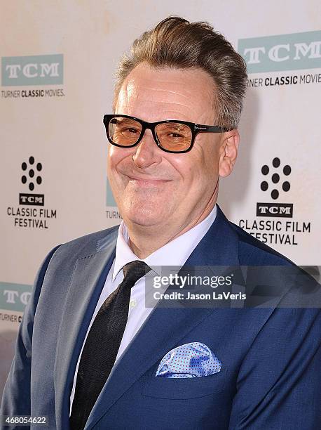 Comedian Greg Proops attends the 2015 TCM Classic Film Festival opening night gala and the 50th anniversary of "The Sound Of Music" at TCL Chinese...