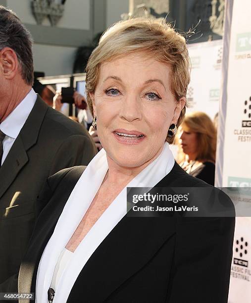 Actress Julie Andrews attends the 2015 TCM Classic Film Festival opening night gala and the 50th anniversary of "The Sound Of Music" at TCL Chinese...