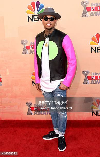 Singer Chris Brown attends the 2015 iHeartRadio Music Awards which broadcasted live on NBC from The Shrine Auditorium on March 29, 2015 in Los...