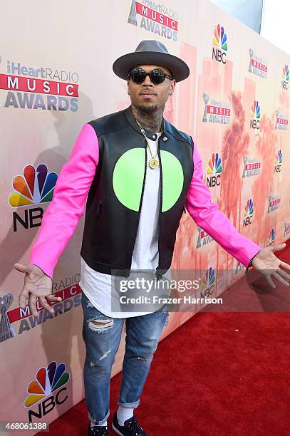 Singer Chris Brown attends the 2015 iHeartRadio Music Awards which broadcasted live on NBC from The Shrine Auditorium on March 29, 2015 in Los...