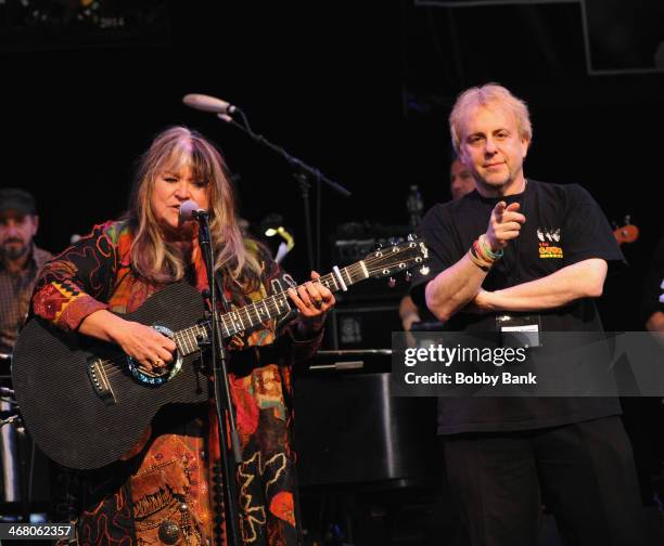 Melanie Safka Schekeryk and Charles Rosenay attend NYCFab50 Presents America Celebrates The Beatles at Town Hall on February 8, 2014 in New York City.