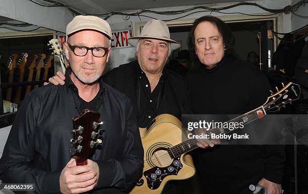 Marshall Crenshaw, Gene Cornish and Tommy James attend NYCFab50 Presents America Celebrates The Beatles at Town Hall on February 8, 2014 in New York...