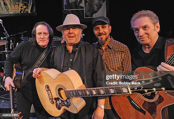 Gene Cornish, Tommy James, Rich Pagano and Jonathon Ashe attend NYCFab50 Presents America Celebrates The Beatles at Town Hall on February 8, 2014 in...