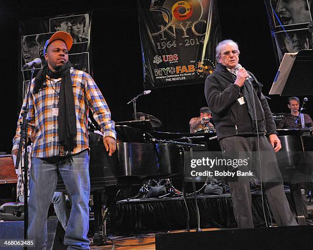 Danny Aiello and Hasan attend NYCFab50 Presents America Celebrates The Beatles at Town Hall on February 8, 2014 in New York City.