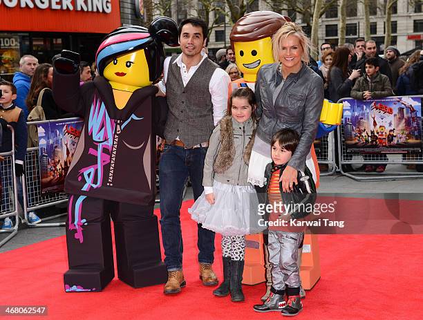 Trey Farley and Katy Hill attend a VIP screening of "The Lego Movie" at Vue West End on February 9, 2014 in London, England.