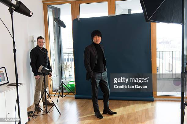 Song kang-ho poses during a portrait session for Contour Photographer Francois Berthier during the 64th Berlinale International Film Festival on...