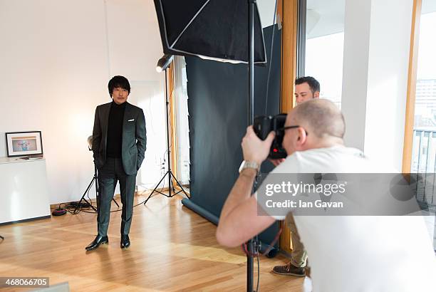 Song kang-ho poses during a portrait session for Contour Photographer Francois Berthier during the 64th Berlinale International Film Festival on...