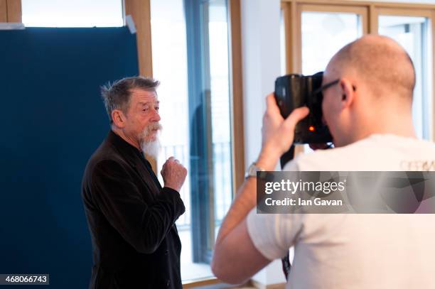 John Hurt poses during a portrait session for Contour Photographer Francois Berthier during the 64th Berlinale International Film Festival on...