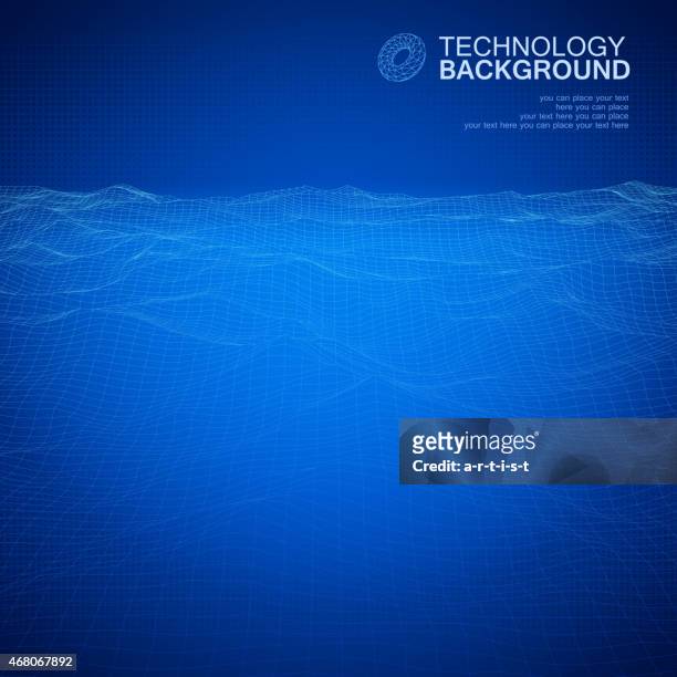 technology background - sea stock illustrations