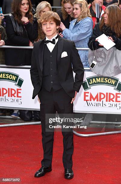 Daniel Huttlestone attends the Jameson Empire Awards 2015 at Grosvenor House, on March 29, 2015 in London, England.