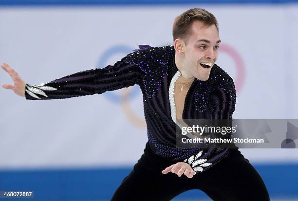 Paul Bonifacio Parkinson of Italy competes in the Men's Figure Skating Men's Free Skate during day one of the Sochi 2014 Winter Olympics at Iceberg...