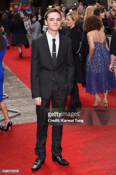 Dean-Charles Chapman attends the Jameson Empire Awards 2015 at Grosvenor House, on March 29, 2015 in London, England.