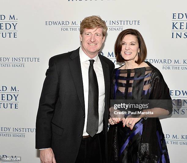 Patrick Kennedy and Victoria Reggie Kennedy attend the Edward M. Kennedy Institute for the U.S. Senate Opening Night Gala and Dedication on March 29,...