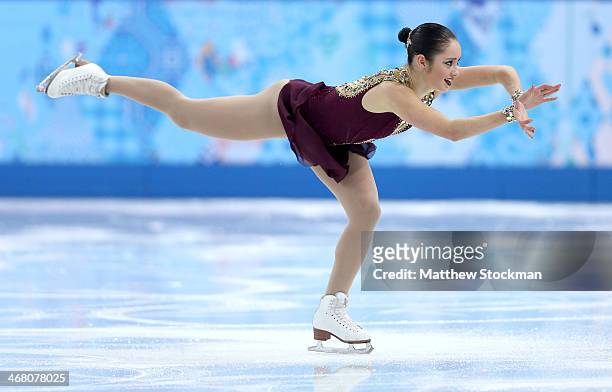 Kaetlyn Osmond of Canada competes in the Team Ladies Free Skating during day two of the Sochi 2014 Winter Olympics at Iceberg Skating Palace onon...