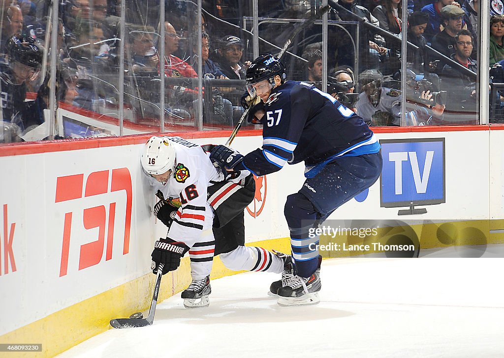 Chicago Blackhawks v Winnipeg Jets