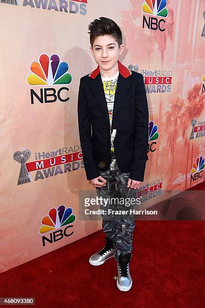 Actor Mason Cook attends the 2015 iHeartRadio Music Awards which broadcasted live on NBC from The Shrine Auditorium on March 29, 2015 in Los Angeles,...
