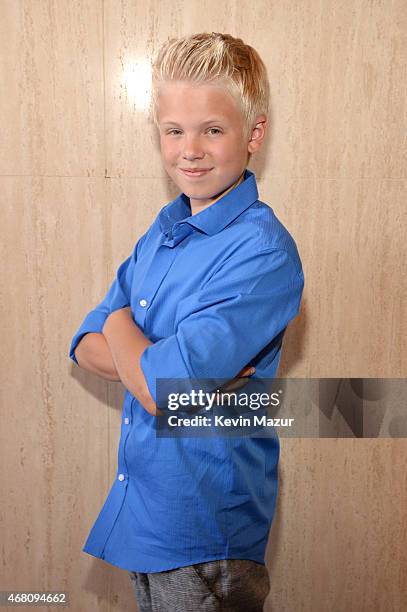 Singer Carson Lueders attends the 2015 iHeartRadio Music Awards which broadcasted live on NBC from The Shrine Auditorium on March 29, 2015 in Los...