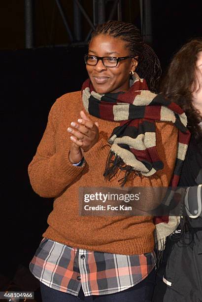 Gevrise Emane attends the Concert Cirque In Benefit Of 'Cameleon' Abused Children Care Association At Circus School ENACR Of Rosny Sous Bois on March...