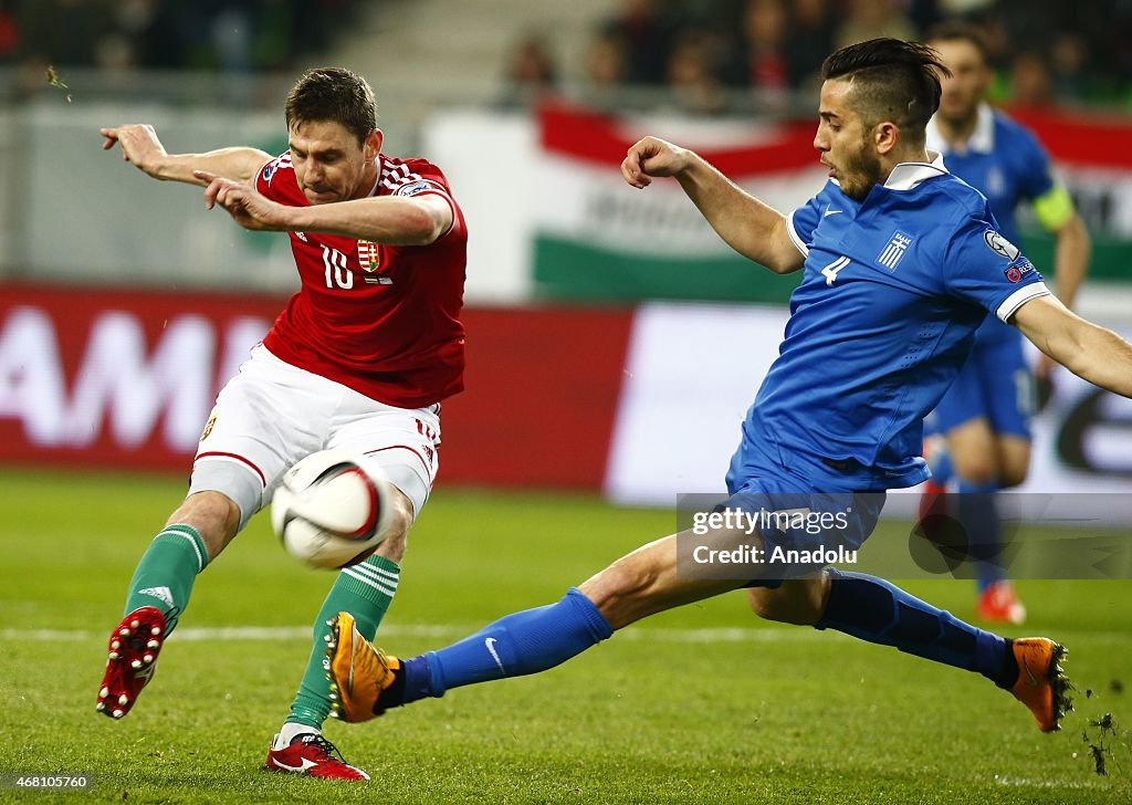 Hungary v Greece - Euro 2016 qualification soccer match