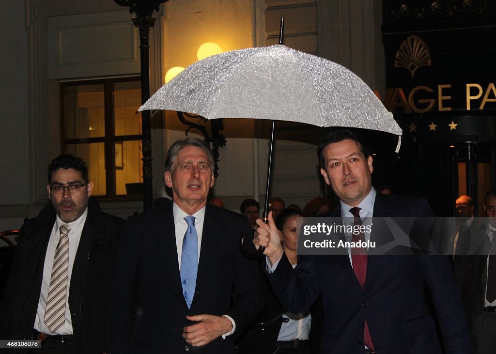 British Foreign Secretary Hammond in Lausanne