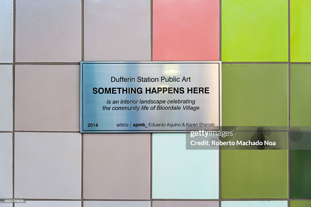 Public Art at Dufferin Station: "Something Happens Here" is...