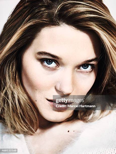 Actress Lea Seydoux is photographed for Paris Match on March 18, 2015 in Paris, France.