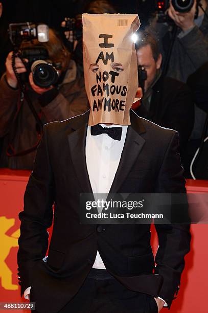 Shia LaBeouf attends the 'Nymphomaniac Volume I ' premiere during 64th Berlinale International Film Festival at Berlinale Palast on February 9, 2014...