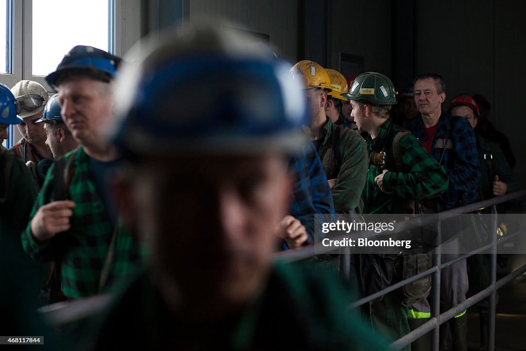 Mining For Copper Ore At KGHM Polska Miedz SA's Underground Mine