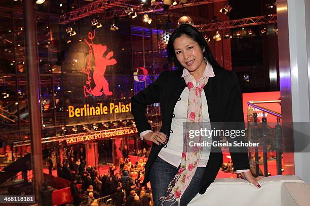 Ankie Lau attends the AUDI Lounge at the Marlene Dietrich Platz during day 4 of the Berlinale International Film Festival on on February 9, 2014 in...