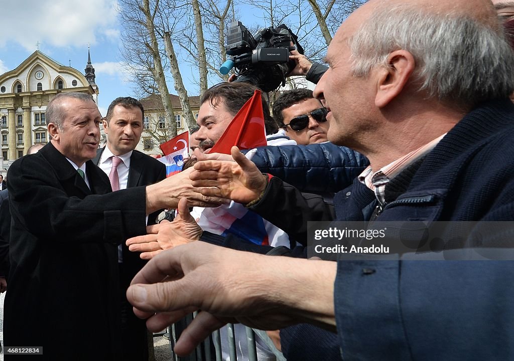 Turkish President Erdogan visits Slovenia