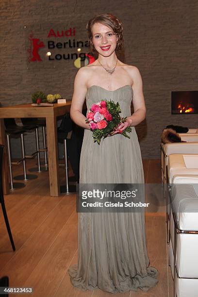 Anna Brueggemann attends the AUDI Lounge at the Marlene Dietrich Platz during day 4 of the Berlinale International Film Festival on on February 9,...