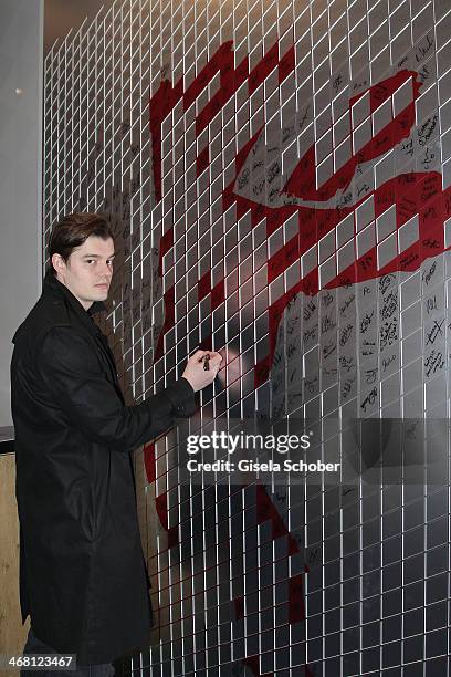 Sam Riley attends the AUDI Lounge at the Marlene Dietrich Platz during day 4 of the Berlinale International Film Festival on on February 9, 2014 in...