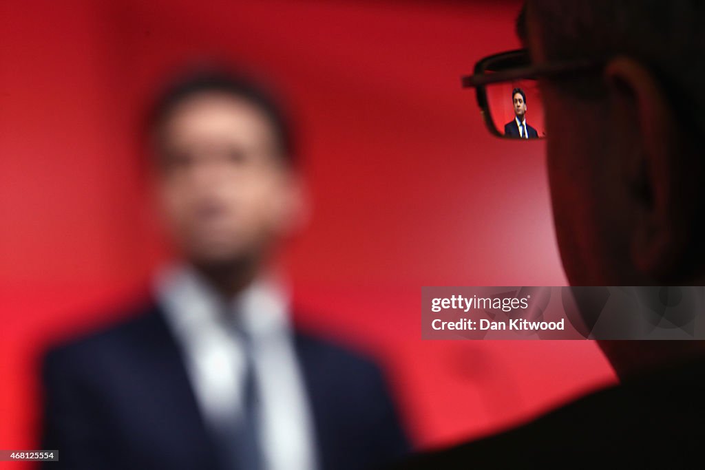 Labour Leader Ed Miliband Gives Business Related Speech