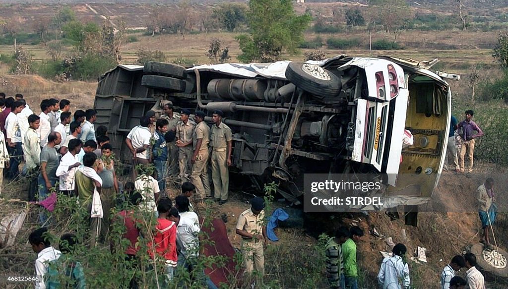 INDIA-ACCIDENT-BUS