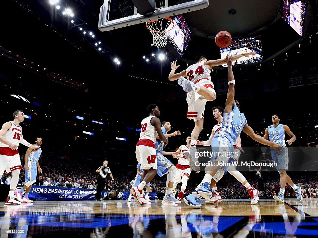 University of Wisconsin vs University of North Carolina, 2015 NCAA West Regional Semifinals