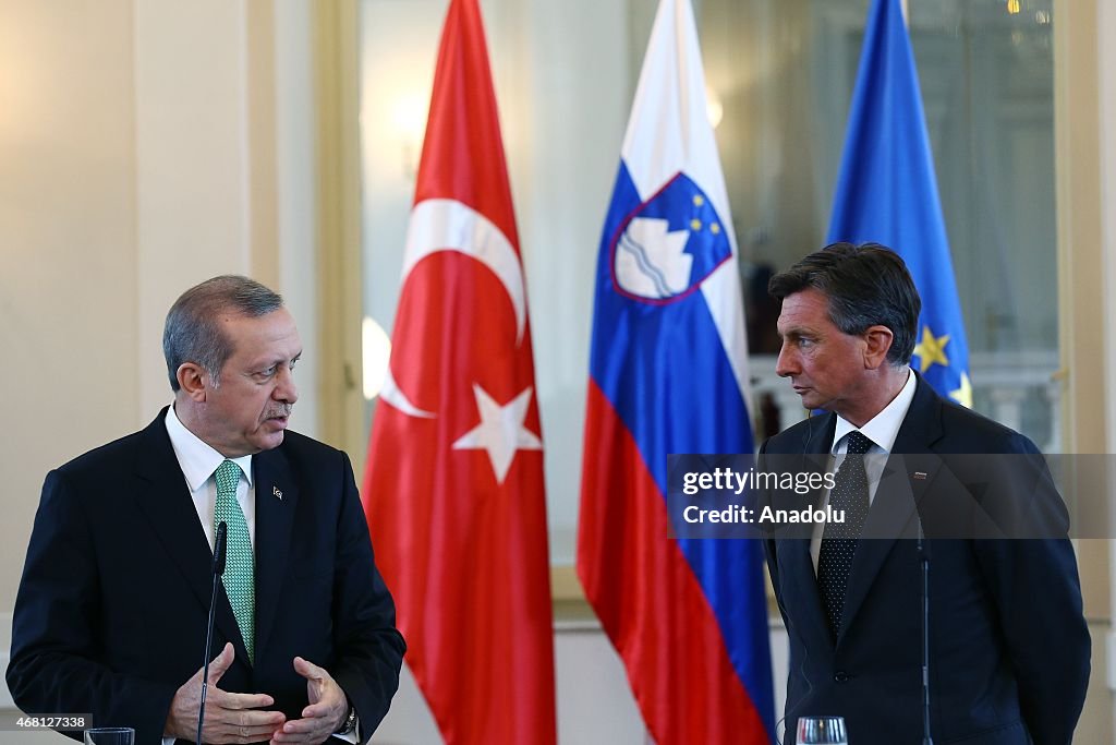 Turkish President Erdogan visits Slovenia