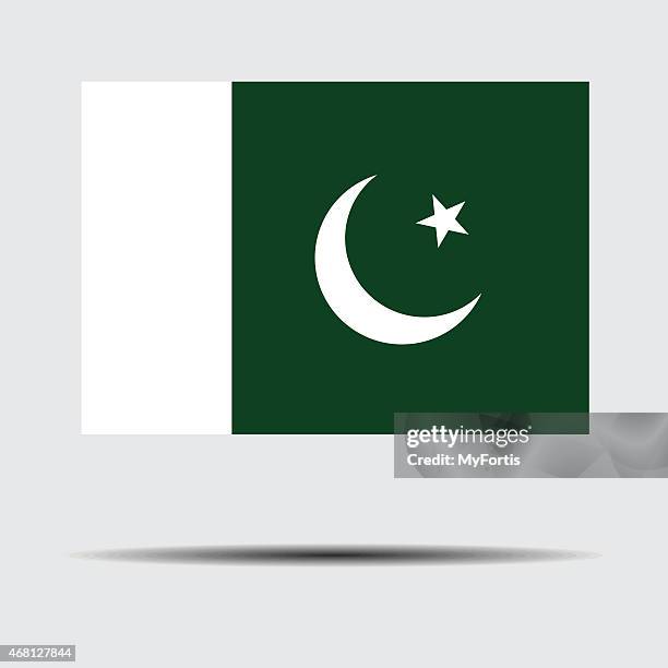 ilustraciones, imágenes clip art, dibujos animados e iconos de stock de bandera nacional de pakistán - bill of rights icons
