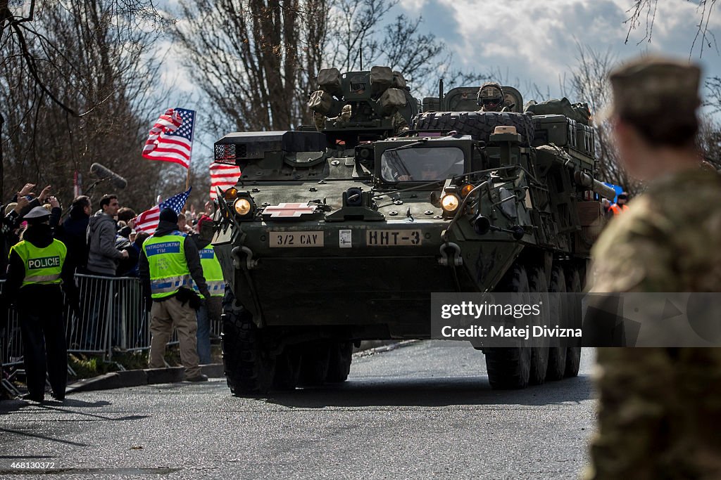 U.S. Troops Cross Czech Republic In "Operation Atlantic Resolve" Exercises
