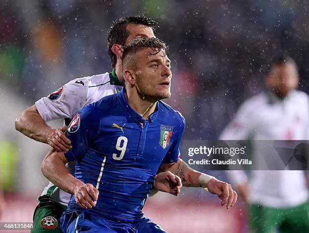 Ciro Immobile of Italy during the Euro 2016 Qualifier match between Bulgaria and Italy at Vasil Levski National Stadium on March 28, 2015 in Sofia,...