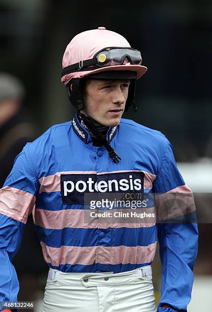 Sam Twiston-Davies at Ascot Racecourse on March 29, 2015 in Ascot, England.