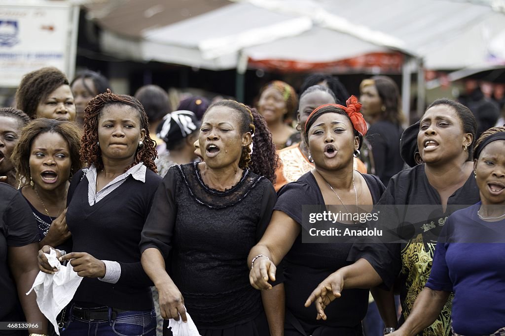 Women in Port Harcourt protest Nigerian General Election