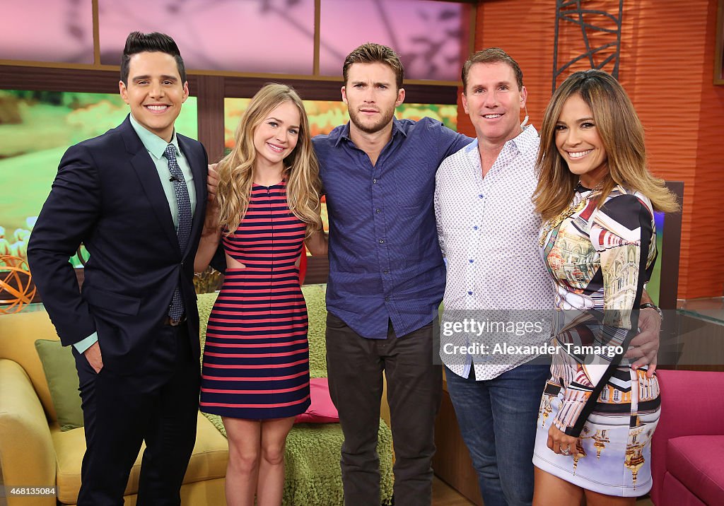 Celebrities On The Set Of Despierta America