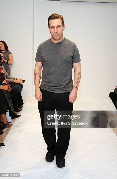 Actor Stephen Baldwin attends the Leanne Marshall fashion show during Mercedes-Benz Fashion Week Fall 2014 at Helen Mills Event Space on February 9,...