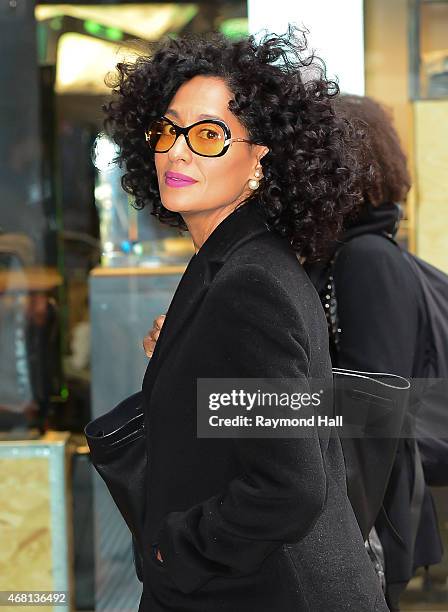 Actress Tracee Ross is seen on "Good Morning America" on March 30, 2015 in New York City.