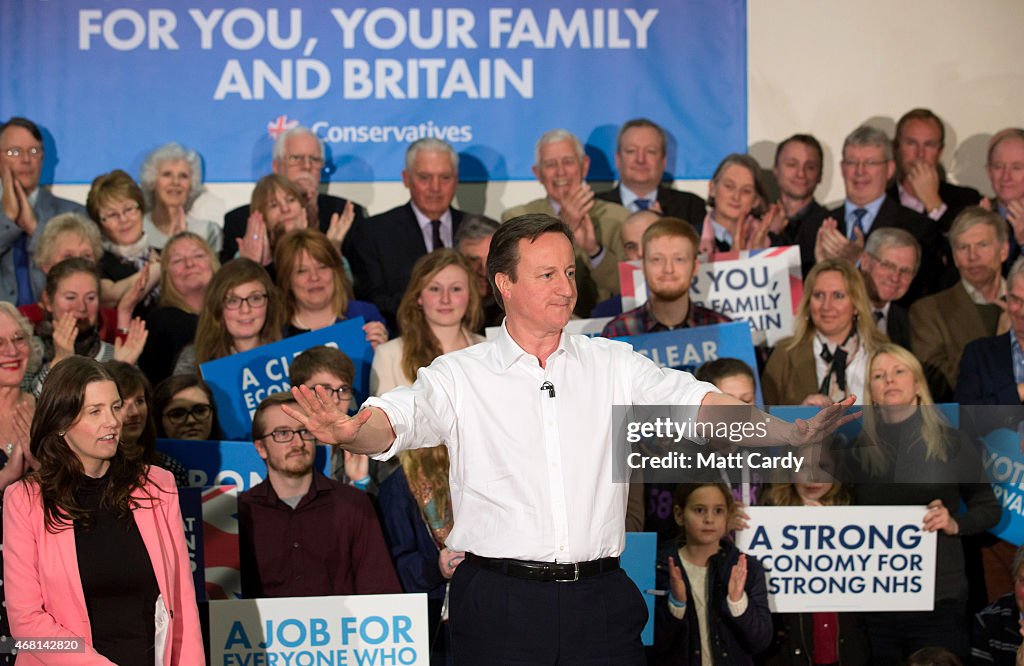 David Cameron Speaks At The Conservative Party General Election Rally