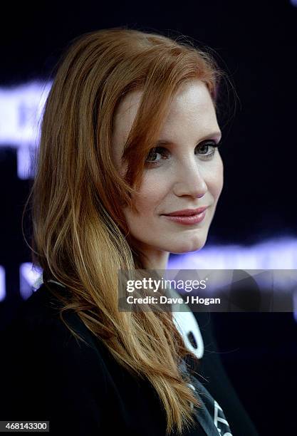 Jessica Chastain attends "Interstellar Live" at Royal Albert Hall on March 30, 2015 in London, England.