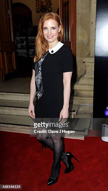 Jessica Chastain attends "Interstellar Live" at Royal Albert Hall on March 30, 2015 in London, England.