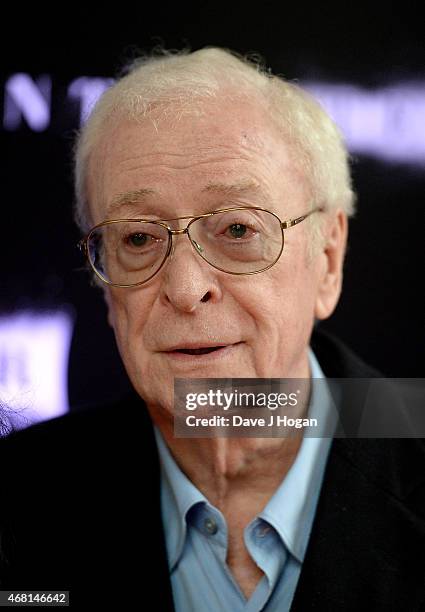 Michael Caine attends "Interstellar Live" at Royal Albert Hall on March 30, 2015 in London, England.