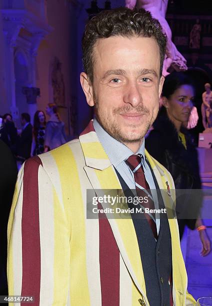 Hamish Jenkinson attends the Samsung BlueHouse private view of the 'Alexander McQueen: Savage Beauty' exhibition at the Victoria & Albert Museum on...