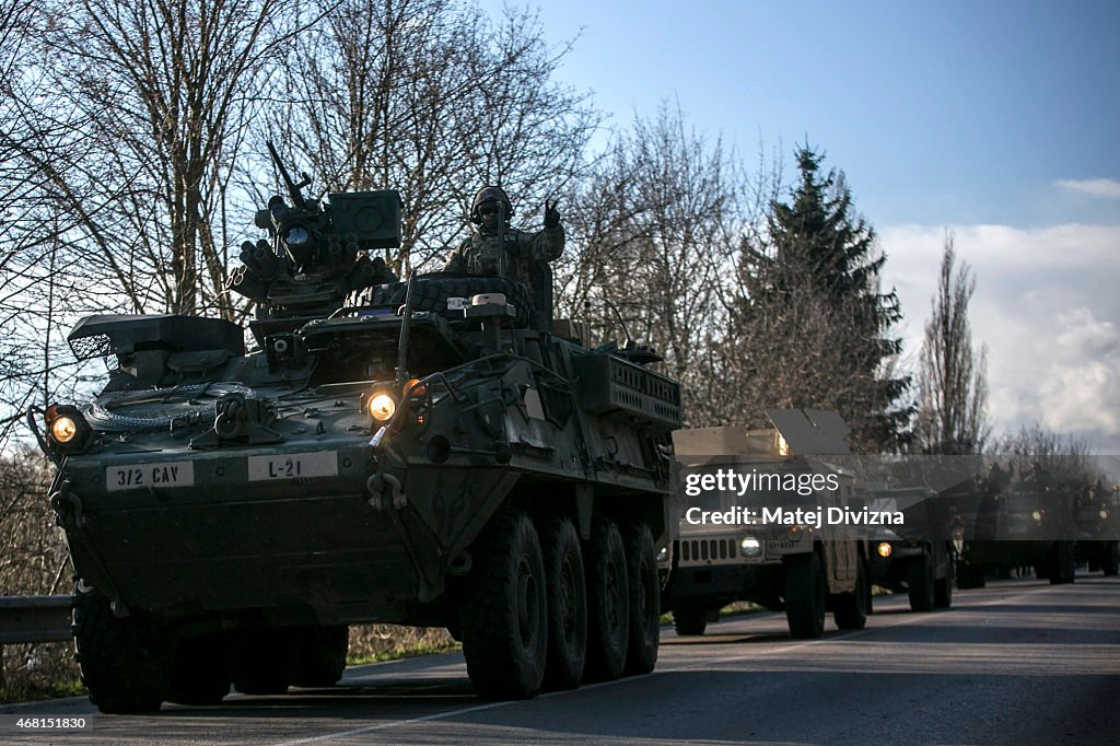 U.S. Troops Cross Czech Republic In "Operation Atlantic Resolve" Exercises